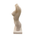Handmade 3D Printed Female Torso Sculpture White Resin Modern Art Statue 15"