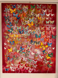 Original butterfly canvas wall art by Jebar Art