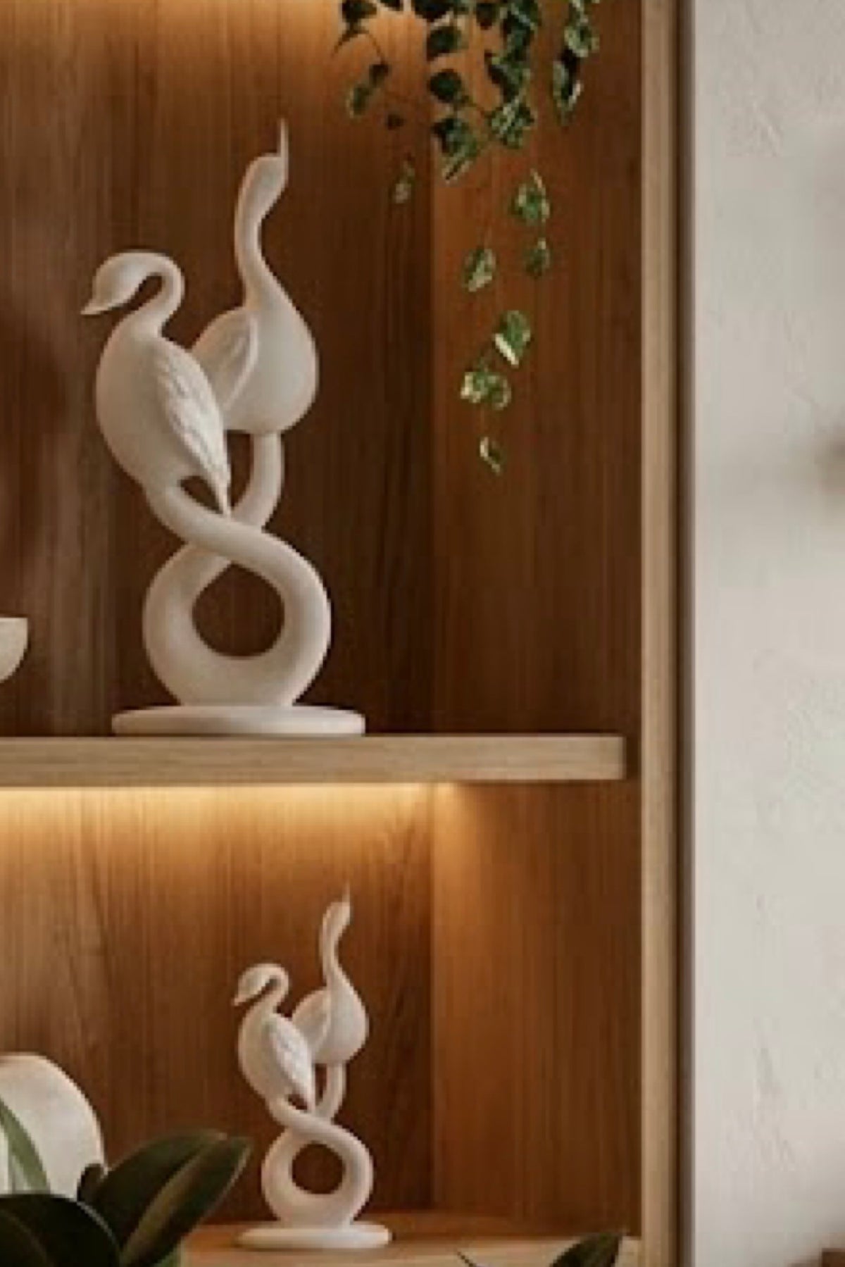 Love Birds Statue 3D Printed Resin Coated Sculpture Custom Color Wedding Gift