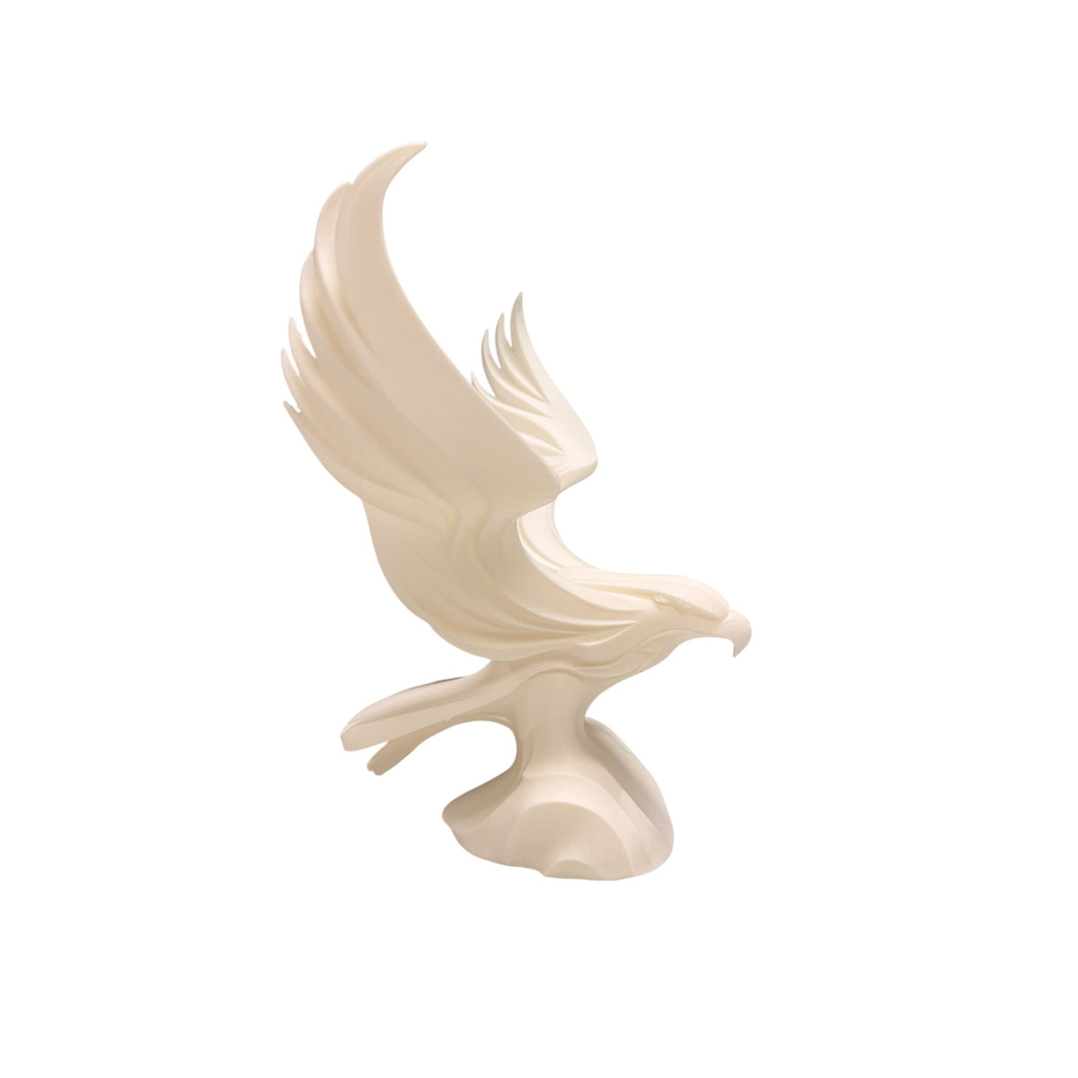 Handmade Resin Eagle Sculpture 18x18 Spread Wings Custom Color Bronze Gold White